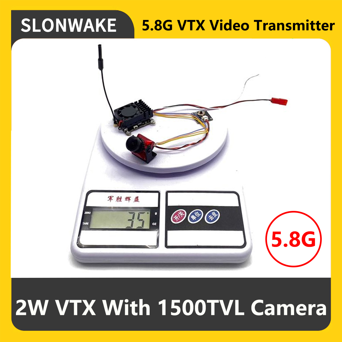 Fpv Drone Vtx - Transmisor FPV VTX SLONWAKE 5.8G 2000mW