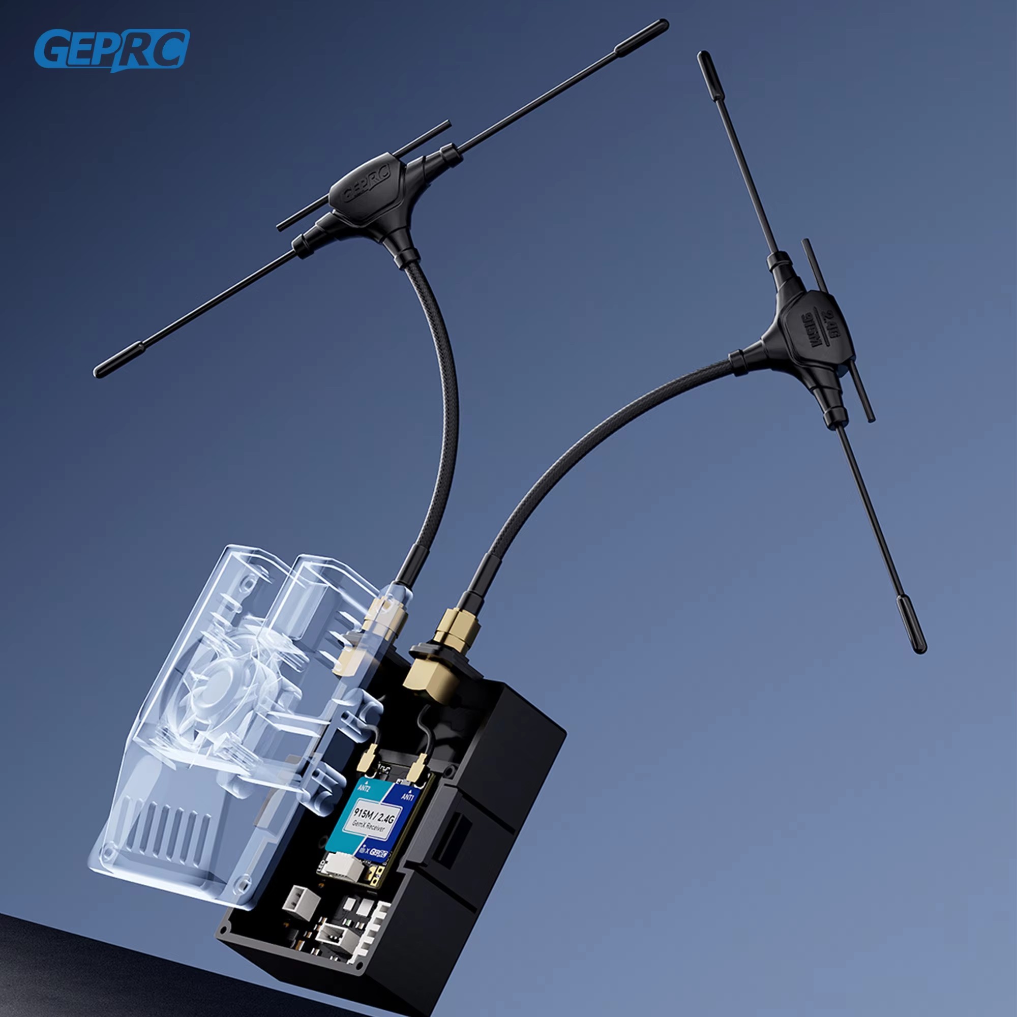 Fpv Drone Quadcopter - GEPRC ELRS 915M/2,4G Gemini Xrossband receptor