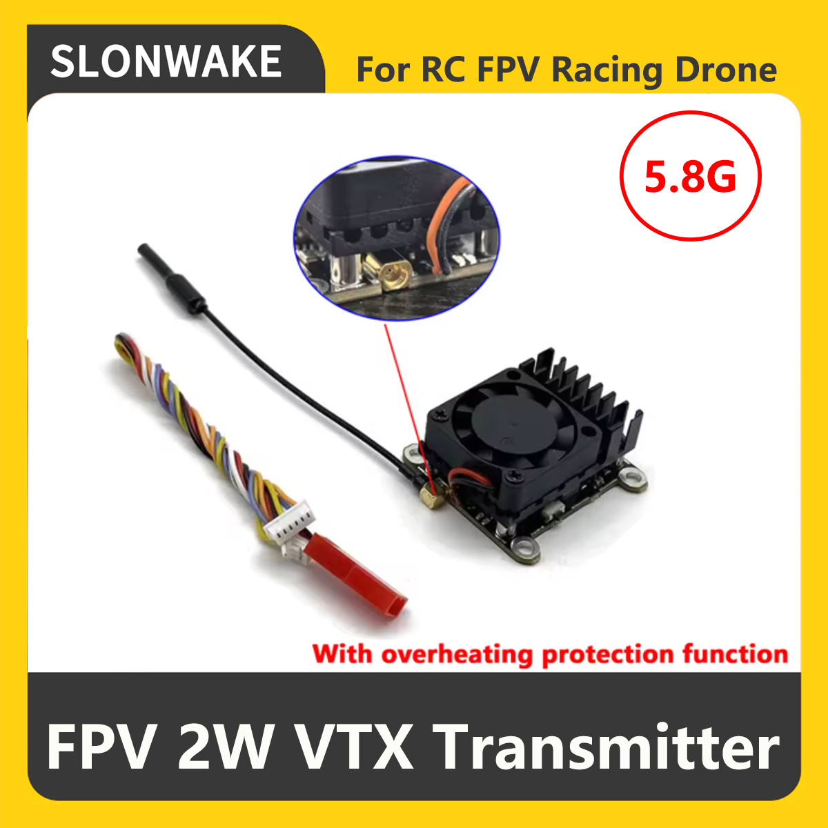 Transmisor FPV VTX SLONWAKE 5. - Fpv Drone Vtx reseña y precio